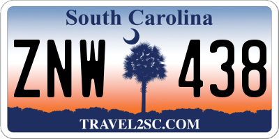 SC license plate ZNW438