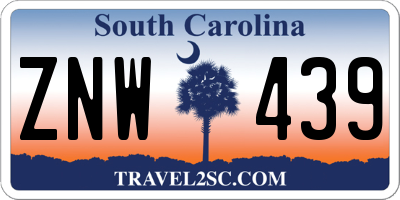 SC license plate ZNW439