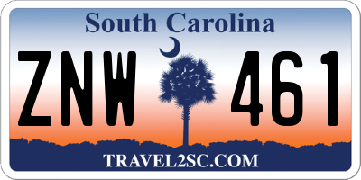 SC license plate ZNW461