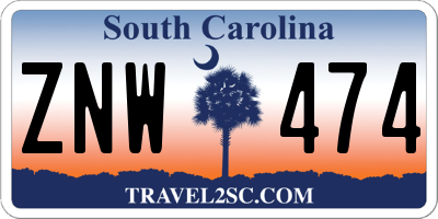 SC license plate ZNW474