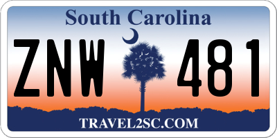 SC license plate ZNW481