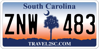 SC license plate ZNW483