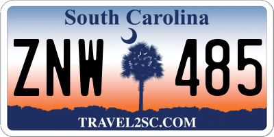 SC license plate ZNW485