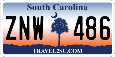 SC license plate ZNW486
