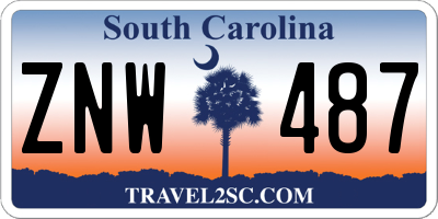 SC license plate ZNW487