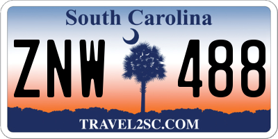 SC license plate ZNW488