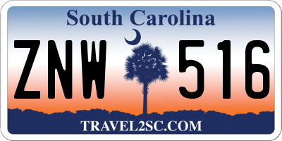 SC license plate ZNW516