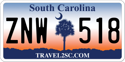 SC license plate ZNW518