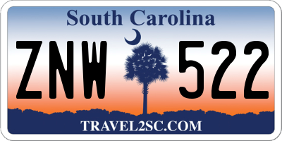 SC license plate ZNW522