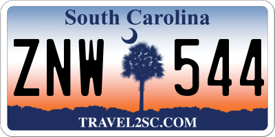 SC license plate ZNW544