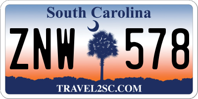 SC license plate ZNW578