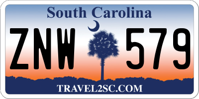 SC license plate ZNW579