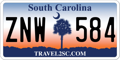 SC license plate ZNW584