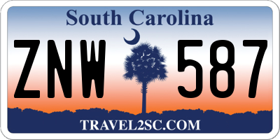 SC license plate ZNW587