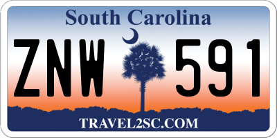 SC license plate ZNW591