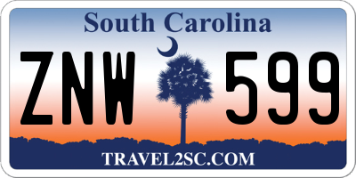 SC license plate ZNW599