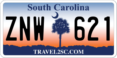 SC license plate ZNW621