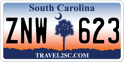 SC license plate ZNW623