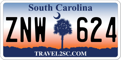 SC license plate ZNW624