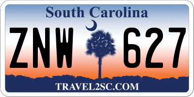 SC license plate ZNW627