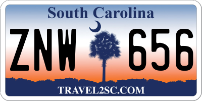 SC license plate ZNW656