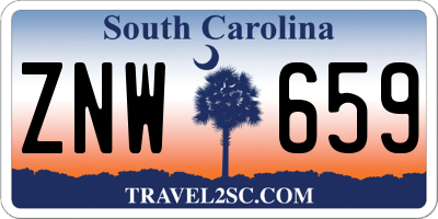 SC license plate ZNW659