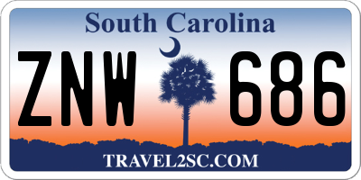 SC license plate ZNW686
