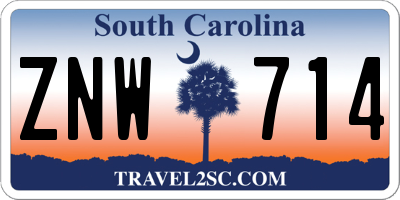 SC license plate ZNW714