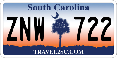 SC license plate ZNW722