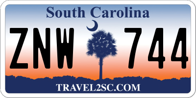 SC license plate ZNW744