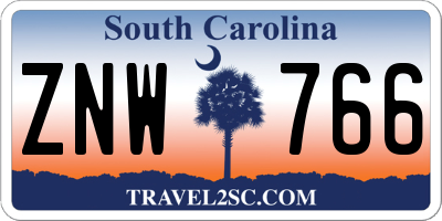 SC license plate ZNW766
