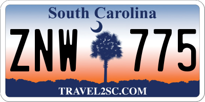 SC license plate ZNW775