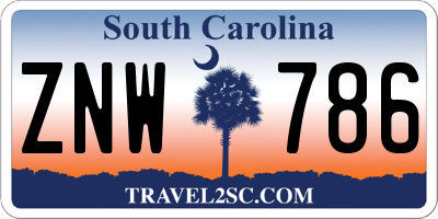SC license plate ZNW786