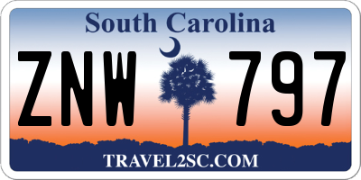 SC license plate ZNW797