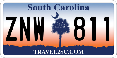 SC license plate ZNW811