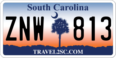 SC license plate ZNW813
