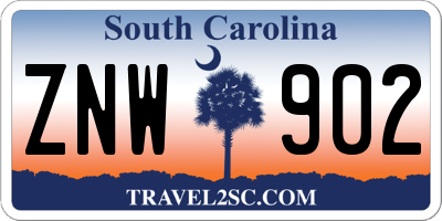 SC license plate ZNW902
