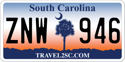 SC license plate ZNW946