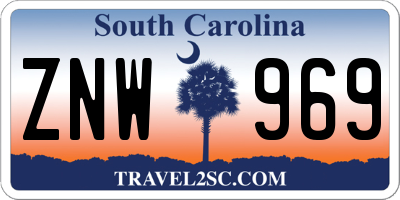 SC license plate ZNW969