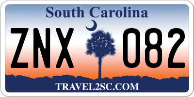 SC license plate ZNX082