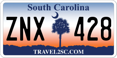 SC license plate ZNX428