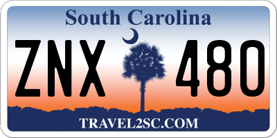 SC license plate ZNX480