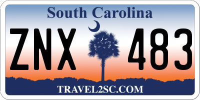 SC license plate ZNX483