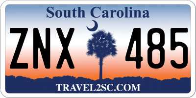 SC license plate ZNX485