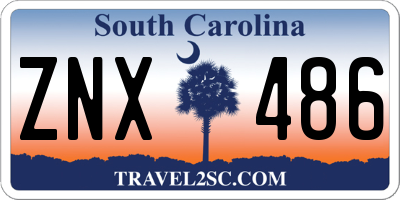 SC license plate ZNX486