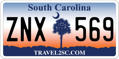 SC license plate ZNX569