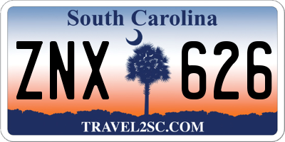 SC license plate ZNX626