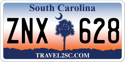 SC license plate ZNX628