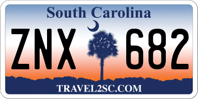 SC license plate ZNX682