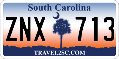 SC license plate ZNX713
